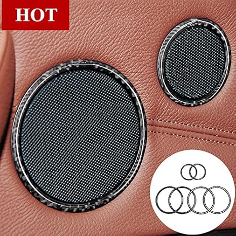 Amazon Com Crotrim Carbon Fiber Car Door Speaker Cover Trim