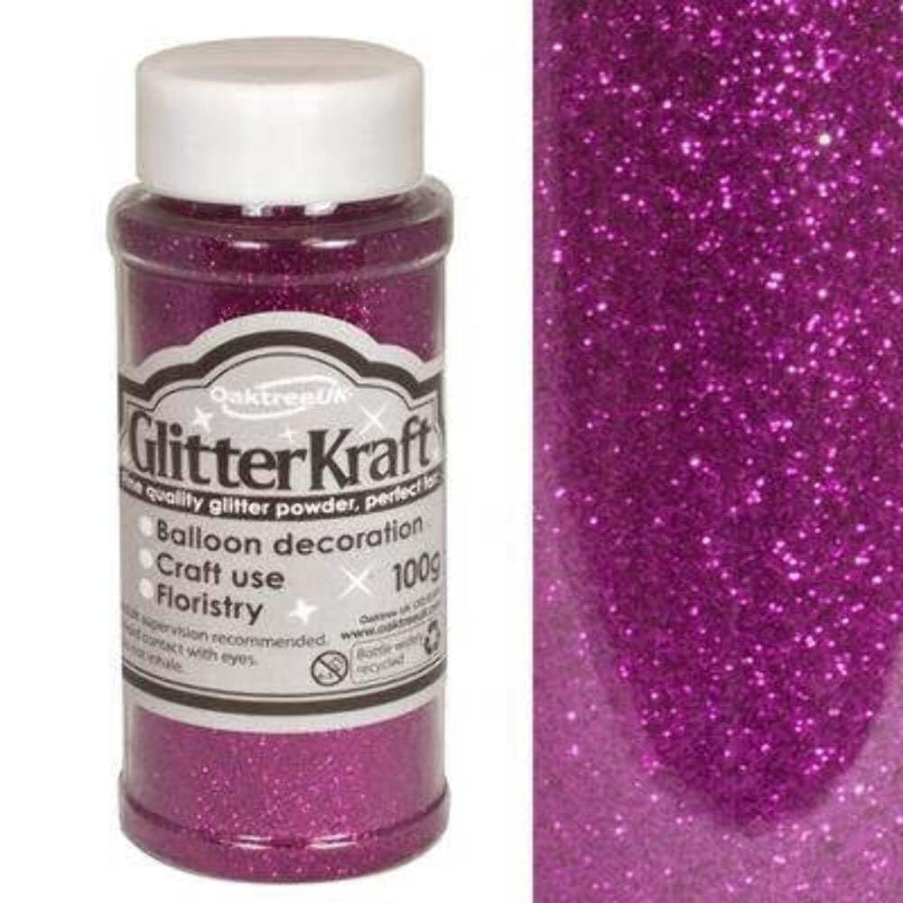 ELEGANZA Fine Quality Glitter, Fuchsia, 3 x 3 x 9 cm