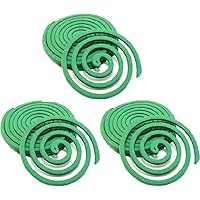 LOV HOME Mosquito Citronella Coils - 8 Coils + 1 Stand, Each Burns 5-7 Hours, Outdoor Use
