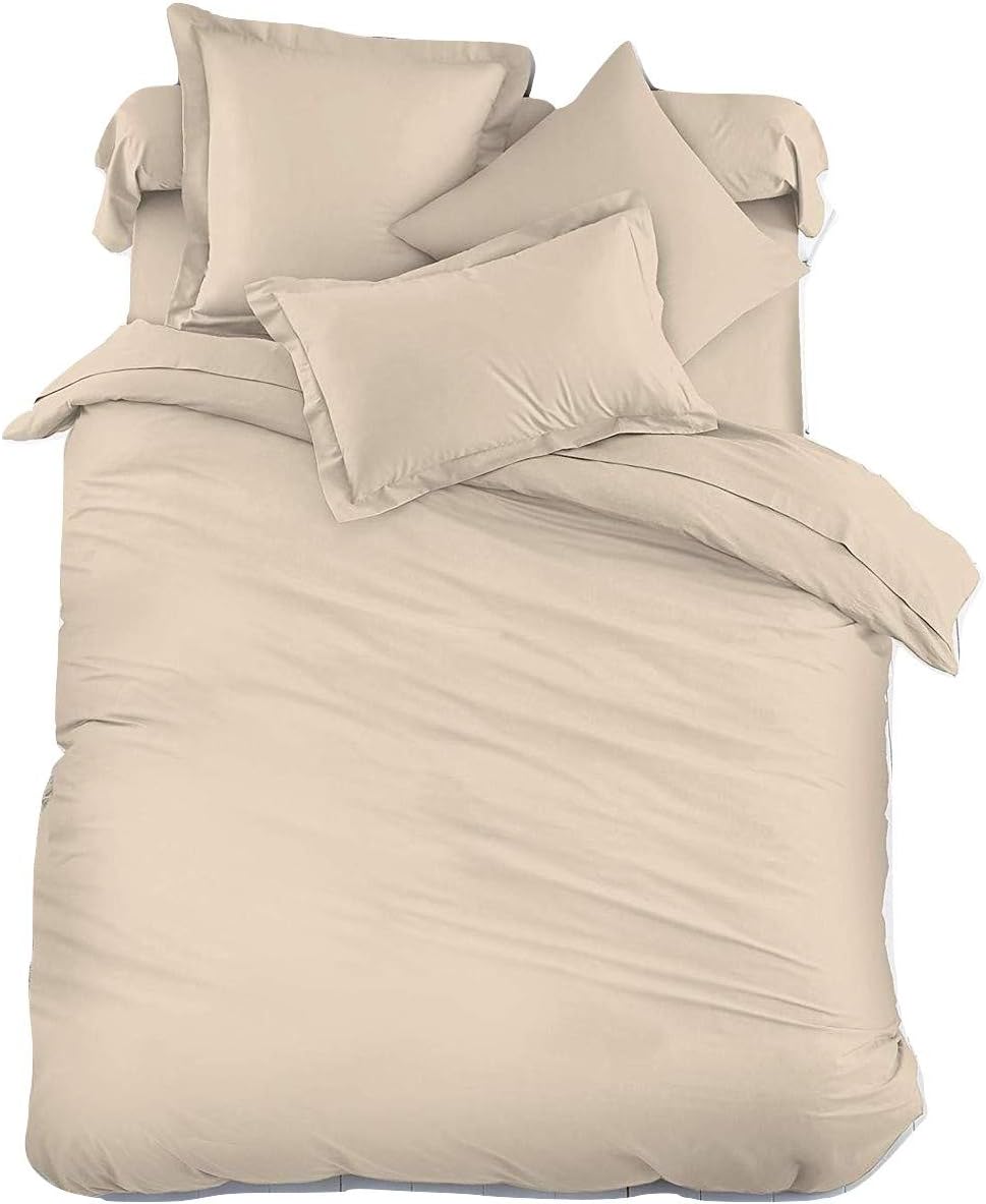 Egyptian Cotton 200 Thread Count Duvet Cover Set | Sleep&Beyond (King, Stone)