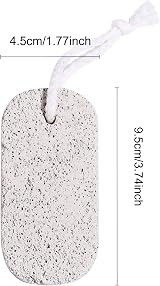 MEKEET 2Pcs Natural Pumice Stone for Feet Hands Body Dead Skin Remover Foot File view 2
