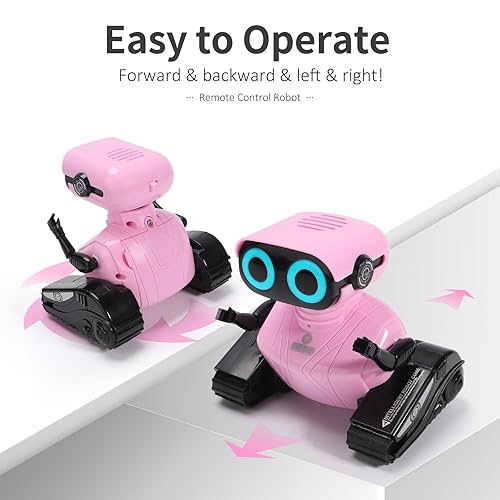 GILOBABY Robot Toys, Remote Control Robot Toy, RC Robots for Kids with LED  Eyes, Flexible Head Arms, Dance M