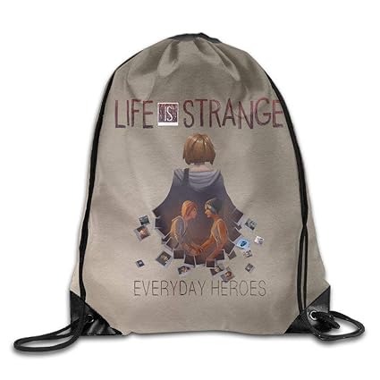 Dhrenvn Superb Life is Strange Poster Drawstring Backpack White