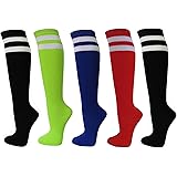 Ladies Colorful Variety Design Assorted Knee High Stocking Socks