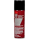 3M Super 77 Multipurpose Spray Adhesive, Low VOC, 7.3 oz., Meets California VOC requirements, Use on Wood, foam, Fiberglass, 