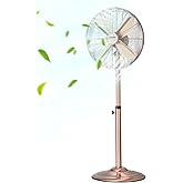 VEVOR Industrial Pedestal Fan, 16 Inch 75-Degree Oscillating Fan, Height Adjustable Standing Fans with 3 Adjustable Speeds, H