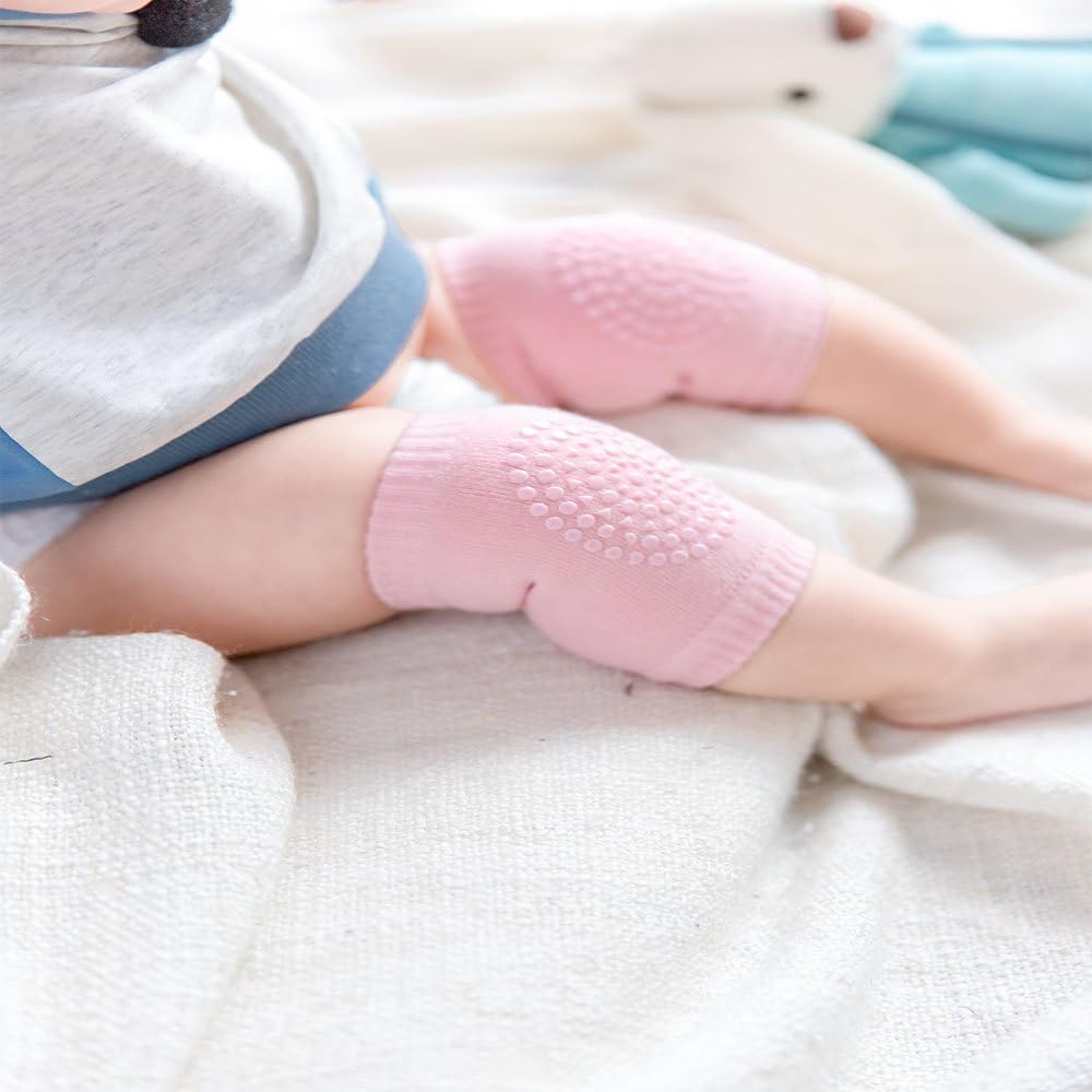 Baby Crawling Anti-Slip Knee, Unisex Baby Toddlers Kneepads 5 Pairs: Clothing