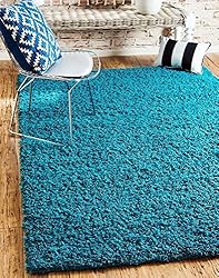 Unique Loom Solid Shag Collection Area Rug