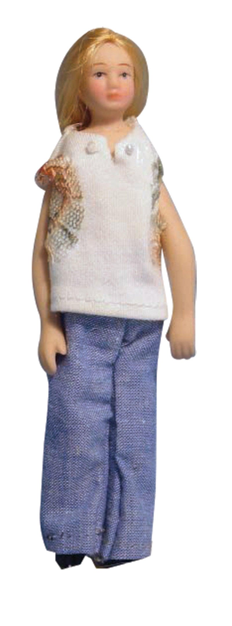 1:12 Scale Dolls for Doll Houses Poseable 5 Piece Casual Family DP122