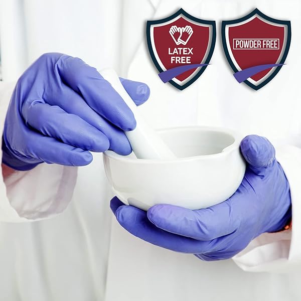 SHIELD LINE NITRILE MEDICAL EXAMINATION GLOVES – CHEMOTHERAPY-RATED DISPOSABLE FOR DOCTORS & NURSES- LATEX & POWDER FREE (1000, X-LARGE)