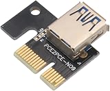 Bcowtte 8 Set PCIe Riser 1X to 16X Graphics Adapter Temperature Sensor GPU view 6