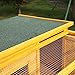 Sandinrayli Cat House Outdoor Run Wooden Cat Rabbit Home w/Outside Fun Run Small Animal Enclosure Cage
