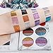 DE'LANCI Eyeshadows Palette Makeup,4 Creamy Mixed Glitter and 6 Matte Shades Insanely Pigmented Cosmetic Eye Shadows Set for Party and Daily Use