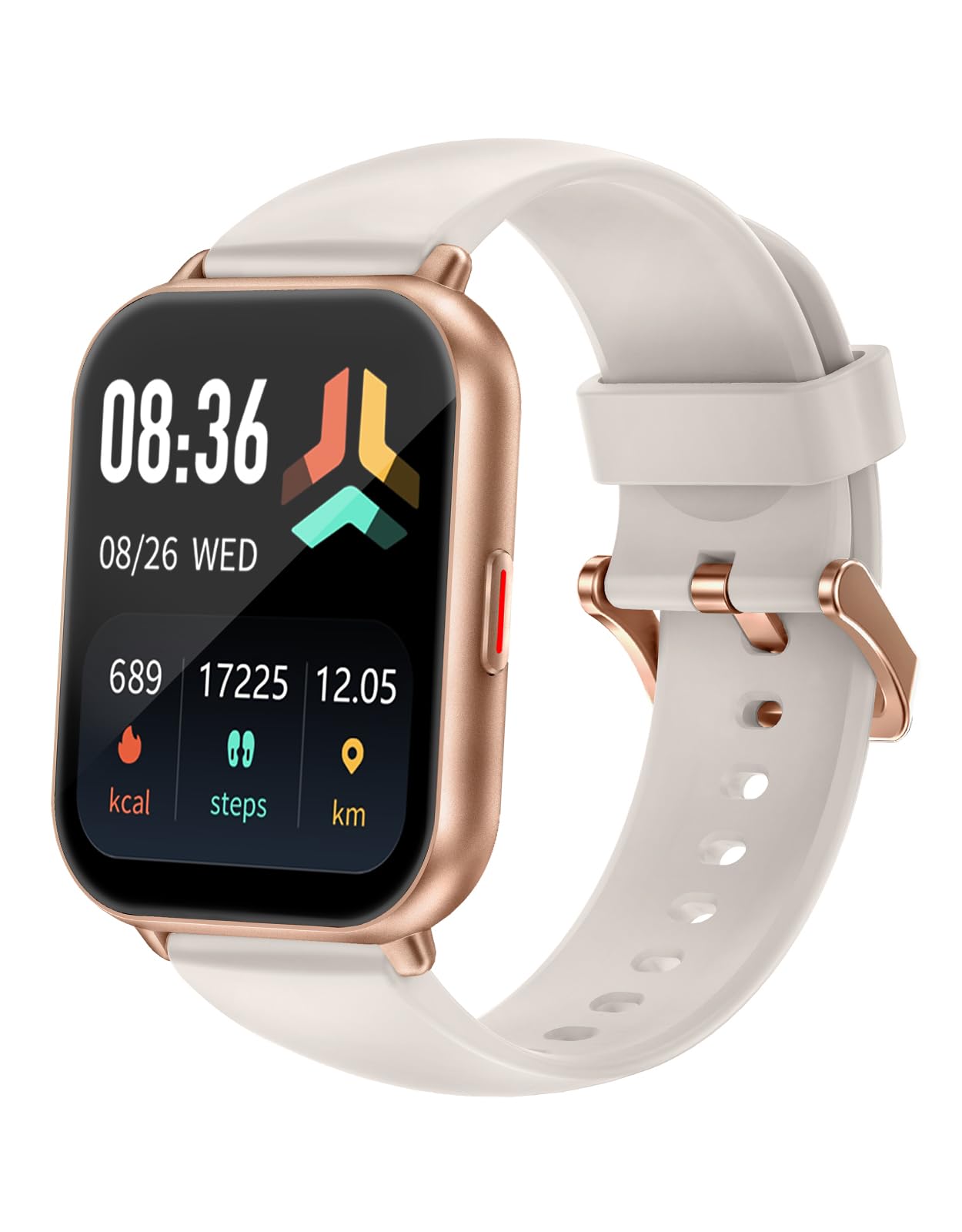 スマートウォッチ iPhone/Android対応 Bluetooth 通話機能付き 1.85インチ 大画面 腕時計 歩数計 Smart Watch 着信電話通知 IP68防水 アラーム タイマー ストップウォッチ 天気予報 100+種類運動モード 技適認証取得済商品画像