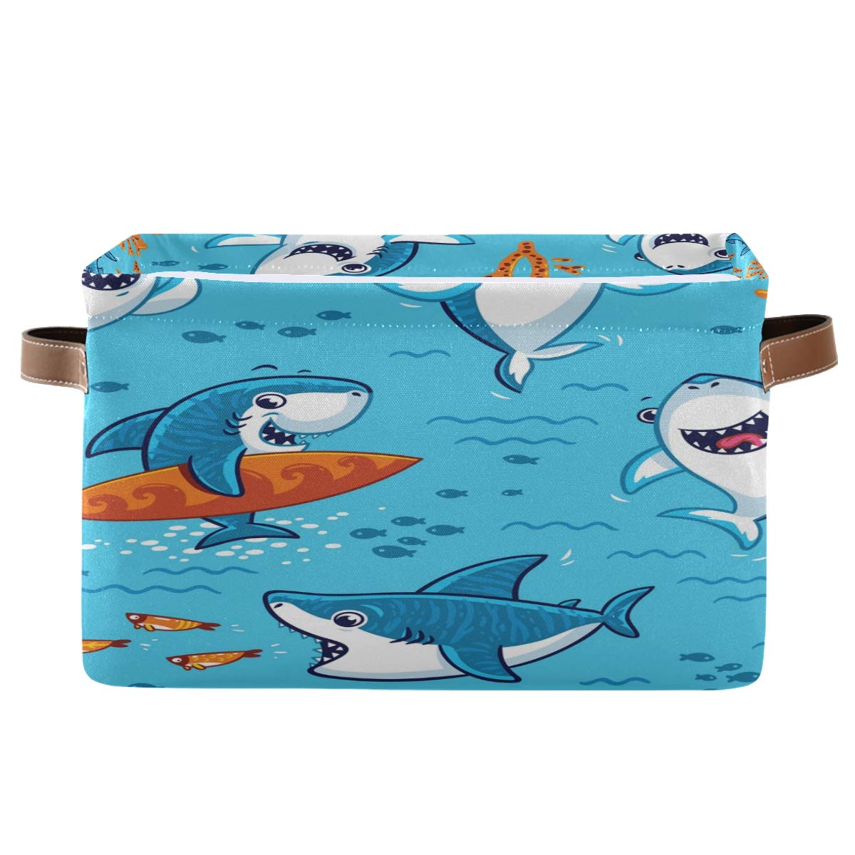 ALARGE Aufbewahrungskörbe, niedlicher Tier, Fische, Hai