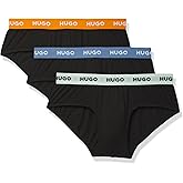 HUGO mens 3 Pack Stretch Cotton Hip Brief