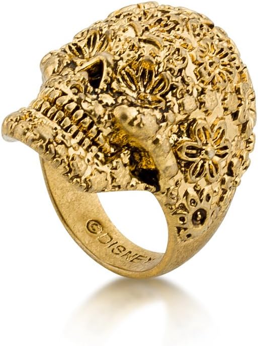 Disney Couture Pirates Of The Caribbean Skull Ring - Gold Plated