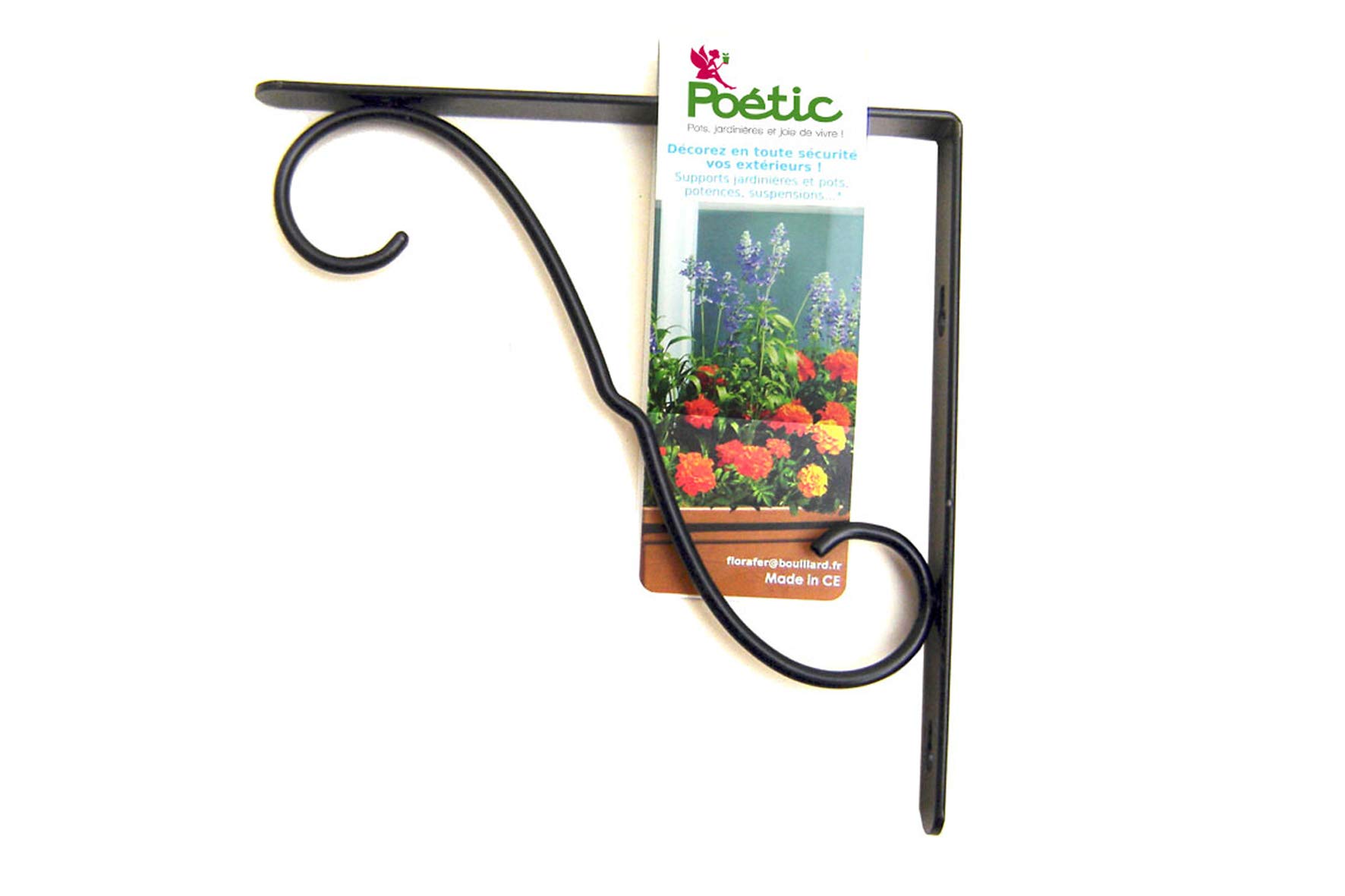 Poetic Metal Bracket, 30 cm x 20 cm, Anthracite