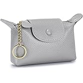 SENDEFN Small Leather Women Coin Purse, Women's Keychain Zipper Pocket Pouch Wallet