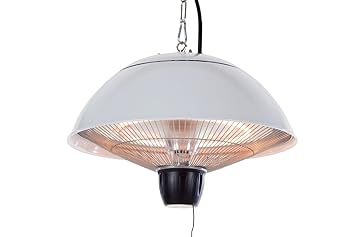 Outtrade CE11W Heizung Decken Model 42,5 cm, Halogen, weiß