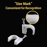 Dekukar 400pcs Cable Clips 4 Sizes Storage Box 4-10mm Wire Tidy Nicely view 3