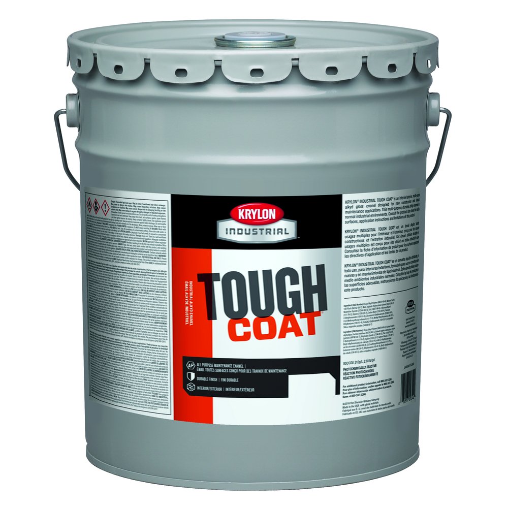 Krylon Industrial K0053291020 TOUGH COAT Alkyd Enamel, Safety Yellow