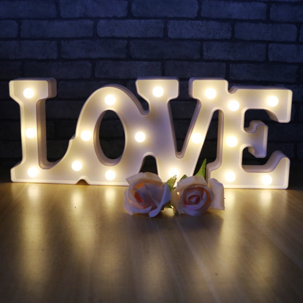 LED Letters Light LOVE Night Lights Romantic LED Marquee