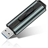 Avomoco 256GB USB 3.0 Flash Drive Easy-to-use Retractable Slide in/Out Design Memory Stick Durable Aluminum Casing High-Speed USB 3.0 10X Faster Than USB 2.0 (256GB, Grey)