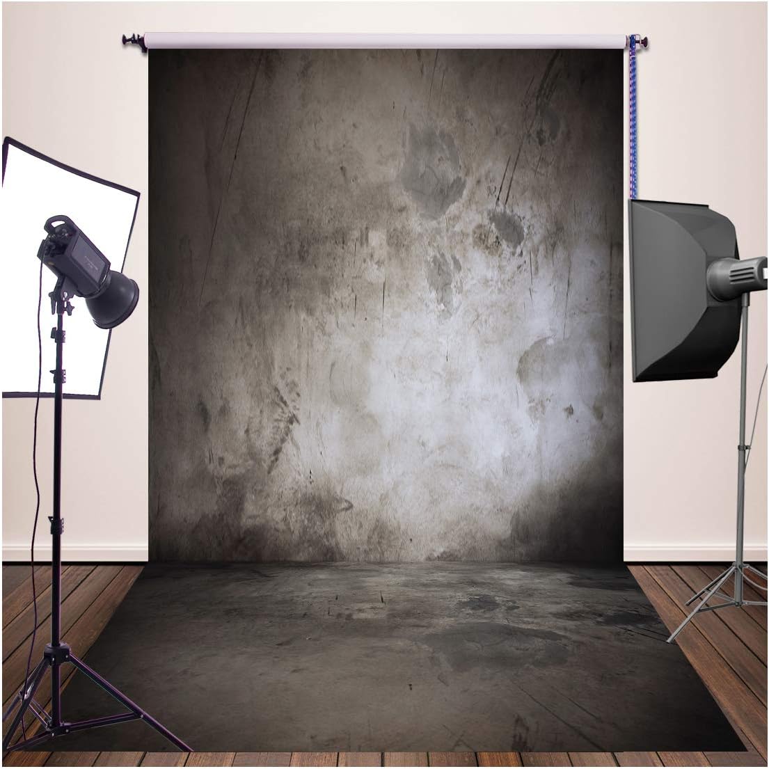 5x10ft Dary gery solid wall photography backdrop background xt-3033