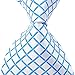 MINDENG Tartan Wool Tie White Check Business Men's Silk Neckties Leisure Ties
