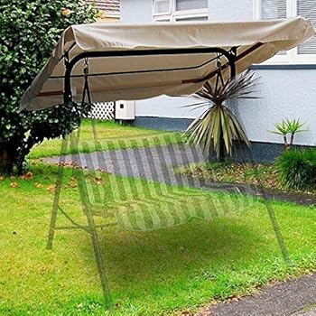 Amazon.com : Flexzion Swing Canopy Cover (Beige) 77" x 43" - Deluxe