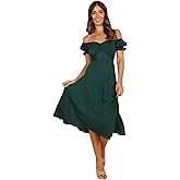Petal & Pup Womens Mickenna Sweetheart Frill Midi Dress