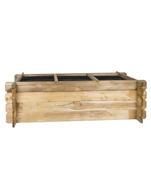 Faura - Huerto Urbano de Madera - Jardinera: Amazon.es: Jardín