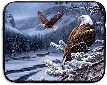 Fighwy Wild Bald Eagles Briefcase Handbag Case Cover for 13-15 inch Laptop, Notebook, Macbook Air/Pro