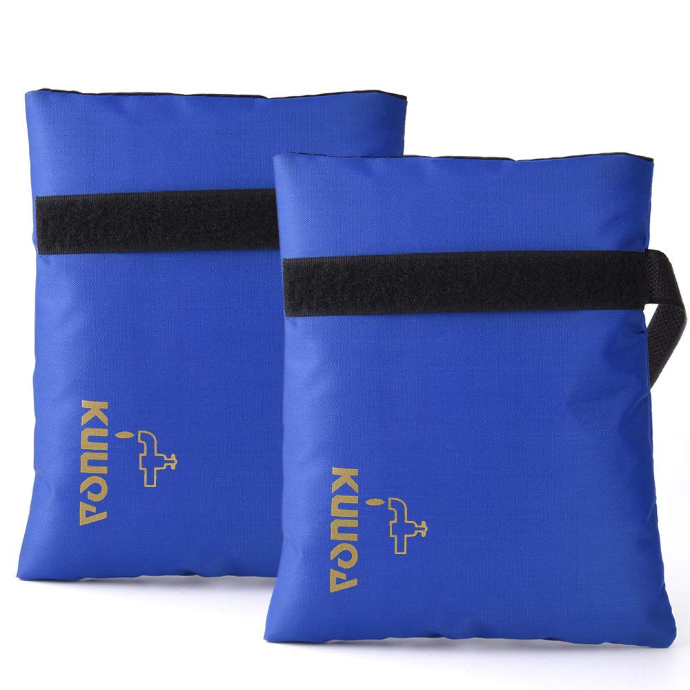 KUUQA Outdoor Tap Cover Frost Protector Tap Jacket Outdoor Tap Cosy Cover Outside Garden Faucet Socks for Freeze Protection, Set of 2（Blue）