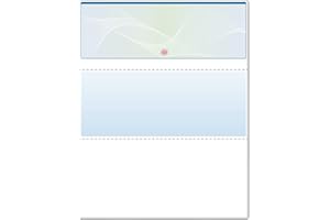 DocuGard Blue/Green Premier Prismatic Top High Security Check Paper - 19 Security Features - Laser/Inkjet Printer Compatible - 500 Blank Business Checks (04570)