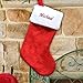 GiftsForYouNow Embroidered Red Plush Personalized Christmas Stocking, Customized, Stocking for The Mantle