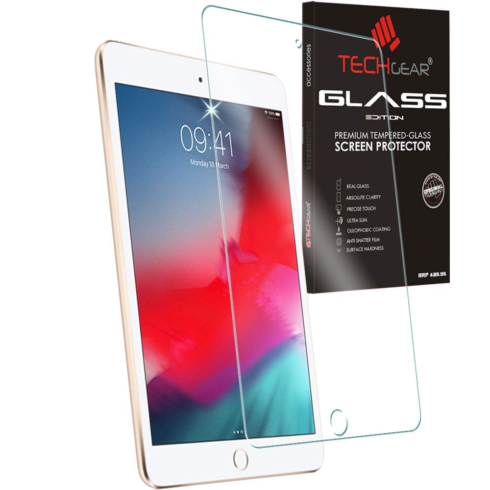 TECHGEAR Anti-Glare Screen Protector for iPad Mini 5th Generation 2019 - MATTE GLASS Edition Genuine Tempered Glass Screen Protector Guard Cover Compatible with Apple iPad Mini 5