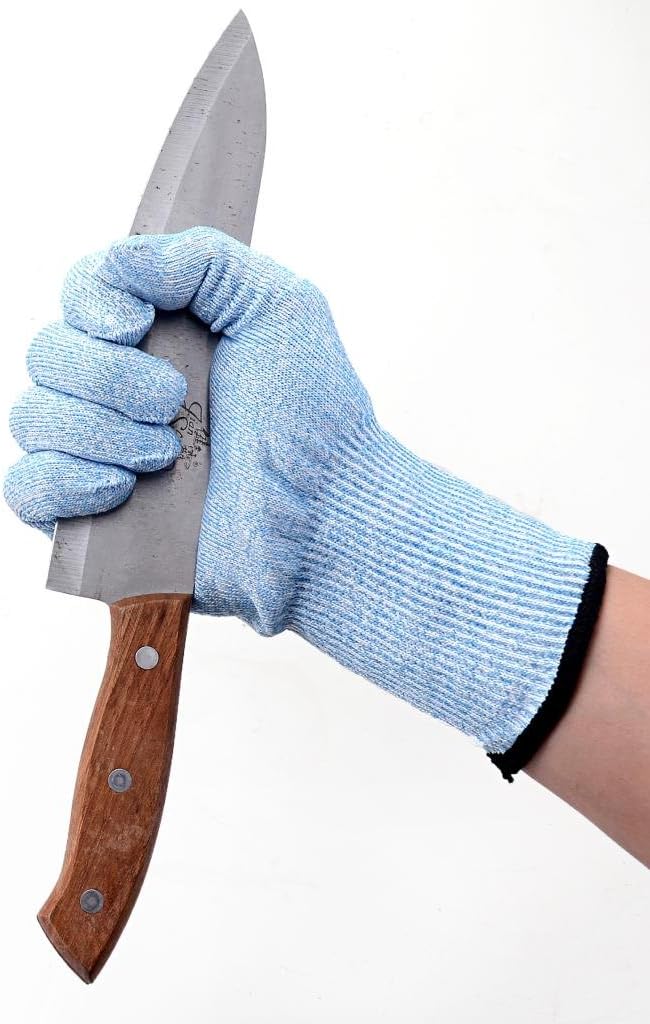 Armors Gloves 1 Pair of Cut Resistant Gloves with CE Level 5 Protection, Blue