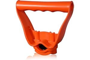 FRESHFARM Back-Saving Handle Tool Ergonomic Attachment for Garden Tools Universal Back Saver Tool Handle for Shovels Rakes Lawn Trimmers, Orange