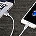 iPhone Cords, Ansuda 5Pack 5FT Lightning Charging Cable to USB Data lines for iPhone 7/7 Plus/6s/6s Plus/6/6 Plus/5/5s/5c, iPad mini/Air/Pro iPod touch (Silver & White)