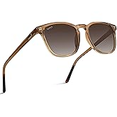 WMP Eyewear - Men's Polarized Modern Rounded Square Sunglasses