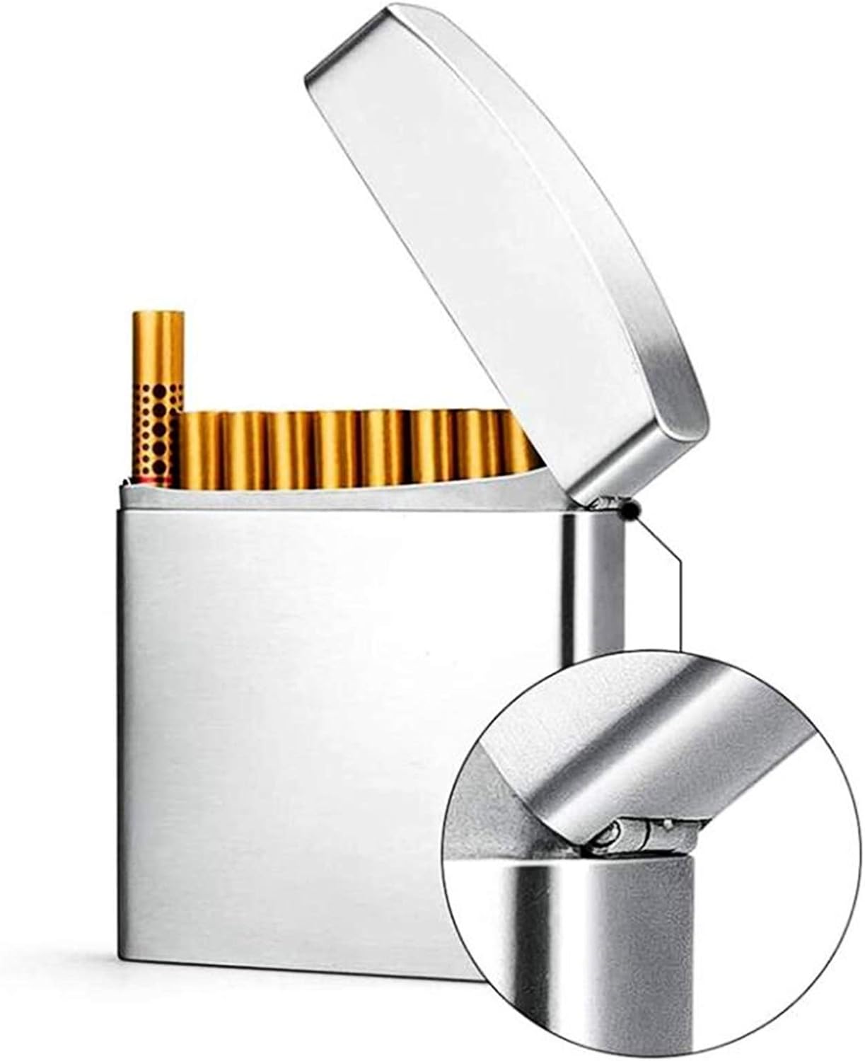 XIAOXIA Metal Smoking Set Creative Stainless Steel Cigarette Case
