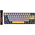 EPOMAKER Aula WIN60 HE 60% Wired Magnetic Keyboard with Adjustable Actuation, 8000 Hz Polling Rate, Hall Effect Switches, Hot-Swap, for FPS Games (Grey&Yellow)