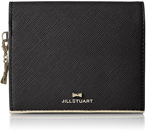 Jill Stewart JSLW7DS1 Folding Wallet, Prism, Cow Leather, Embossed Mini Ribbon, Metal Line, Cubse Button Closure, Charm Included