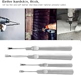 Agatige 4PCS U/V Leather Stitching Groover Stainless Steel Edge Beveler Skiving view 2