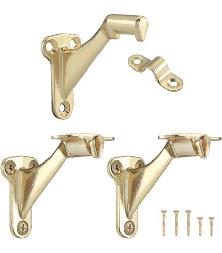 Franklin Brass Ganci A Parete Singoli Oro Moderno - Confezione Da 4, Metallici, Portata 15,9 Kg, Per Cappotti, Asciugamani, Borse - 5