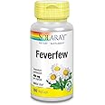 Solaray Feverfew Leaf 455mg | Head Discomfort, Circulatory Health & Blood Vessel Support Supplement | Vegan & Non-GMO | 100 VegCaps