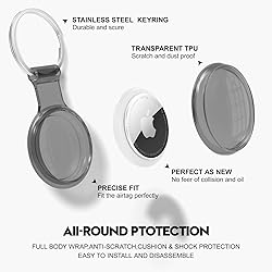 2 Pack Airtag Holder, Airtag Case Keychain