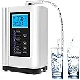 Water Ionizer,Aqua Ionizer,Water Purifier Machine PH 3.5-10.5 Alkaline Acid Water Machine,Up to -500mV ORP, 7 Water Settings/6000 Liters Per Filter/Auto-Cleaning/Intelligent Voice,White